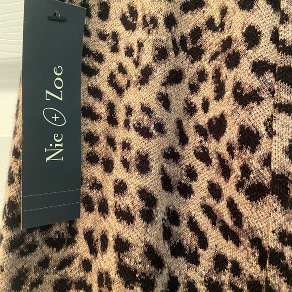 Nic + Zoe Leopard print pencil  skirt size M - Picture 7 of 10